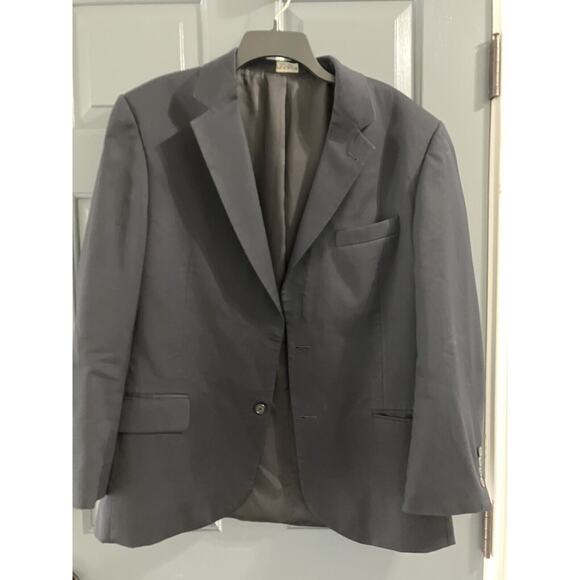 Jos A Bank Signature Collection Navy Blue 100% Wool Blazer Jacket Suit Coat 42R - Picture 1 of 9
